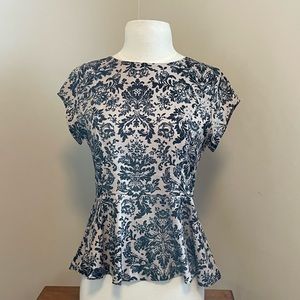 Feminine paisley peplum top